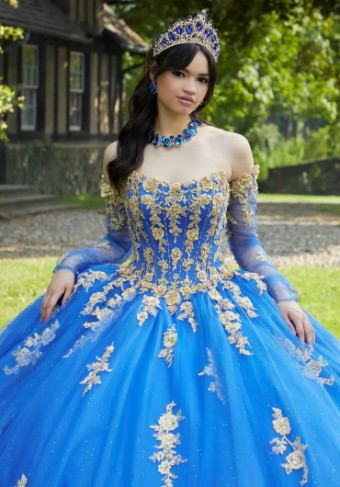 Morilee 89441 #8 Royal/Gold thumbnail