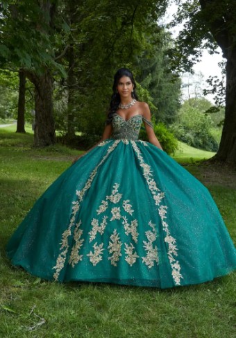 Morilee 89442 #7 Emerald/Gold thumbnail