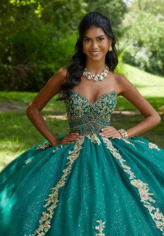 Morilee 89442 #12 Emerald/Gold thumbnail