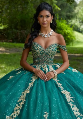 Morilee 89442 #13 Emerald/Gold thumbnail