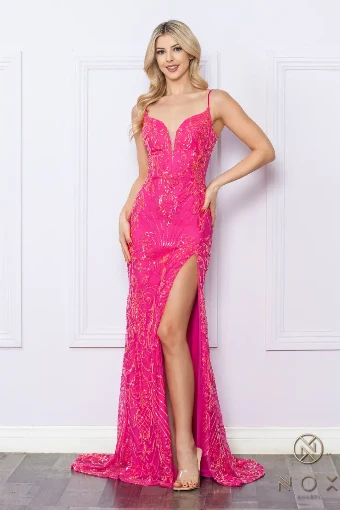 Exclusive Prom Collection d1355 #0 default Orange Fuchsia Light  Blue thumbnail