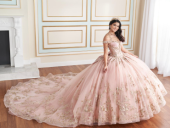 Princesa by Ariana Vara PR30176 #7 Rose Quartz/Gold thumbnail