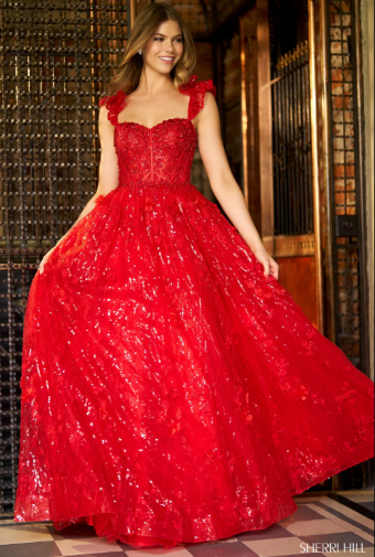 Sherri Hill 56673 #3 Red thumbnail