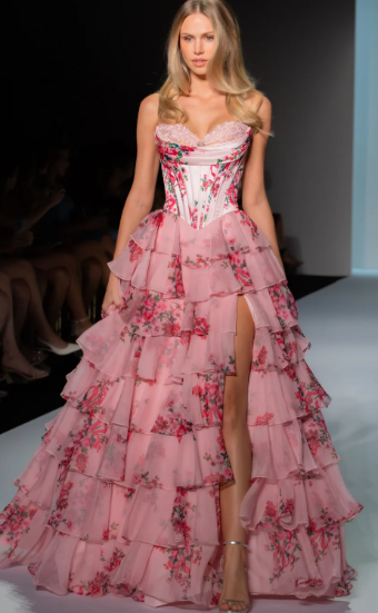 Sherri Hill 57249 #2 default Pink Print thumbnail