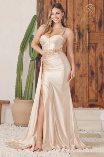 Exclusive Prom Collection E1239 #0 default Champagne thumbnail