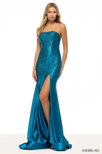 Sherri Hill 57519 #3 Peacock thumbnail