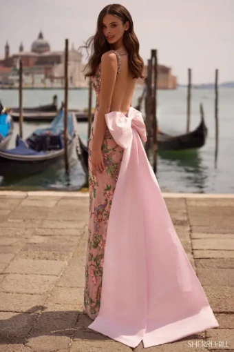 Sherri Hill 57601 #3 Light Pink Print thumbnail