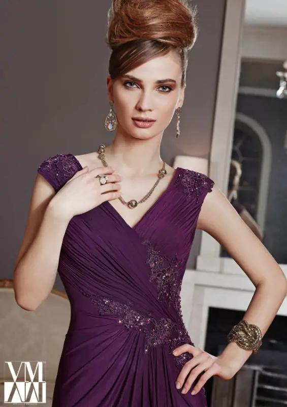 Aubergine Mother of the Bride Dresses