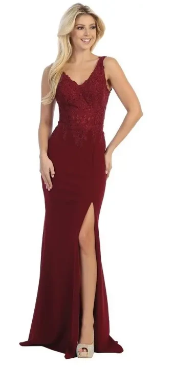 Exclusive Prom Collection 7549L #0 default Burgundy thumbnail
