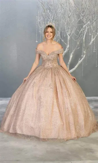 Exclusive Quinceanera Collection LK151 #0 default Hunter Champagne/ Gold thumbnail