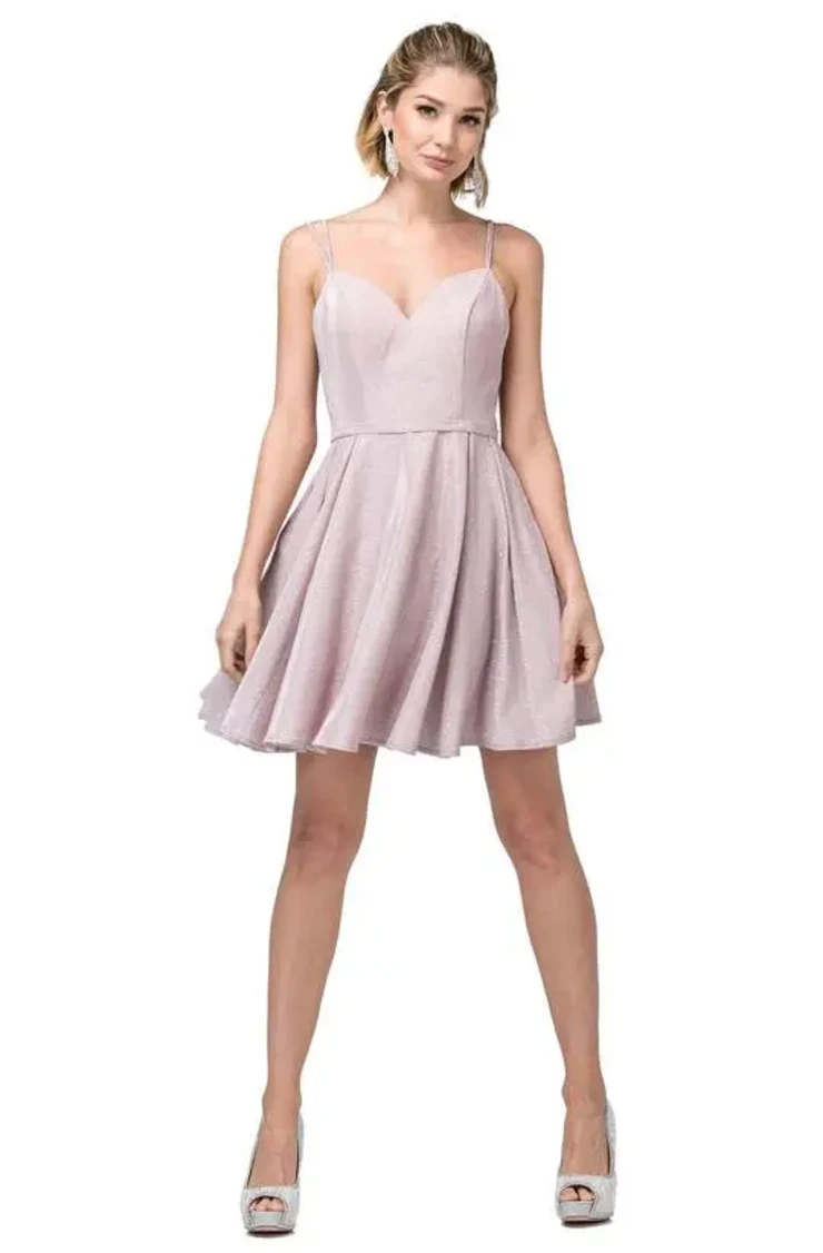 halter neck short dress Red Halter Neck Short Dress With Back Bow main image 1