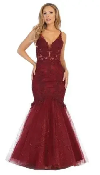 Exclusive Prom Collection 7627L #0 default Burgundy thumbnail