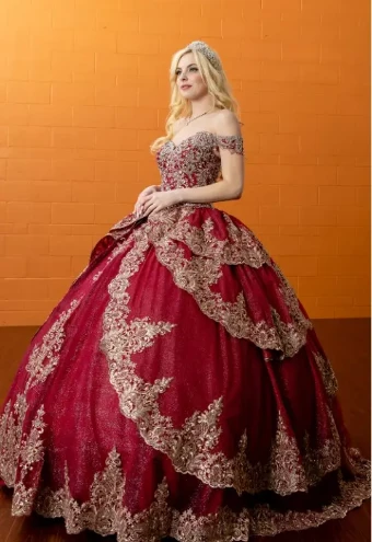 Exclusive Quinceanera Collection 20525 #0 default Burgundy thumbnail