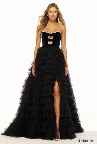 Sherri Hill 56034 #4 Black thumbnail
