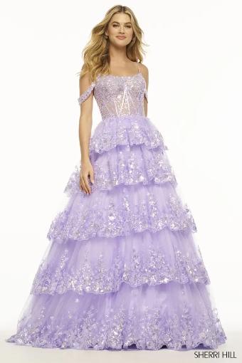 Sherri Hill 56104 #4 Light  Blue thumbnail